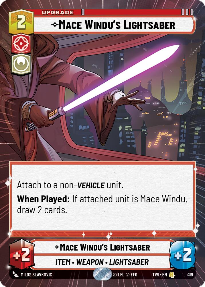 Mace Windu's Lightsaber (Hyperspace)