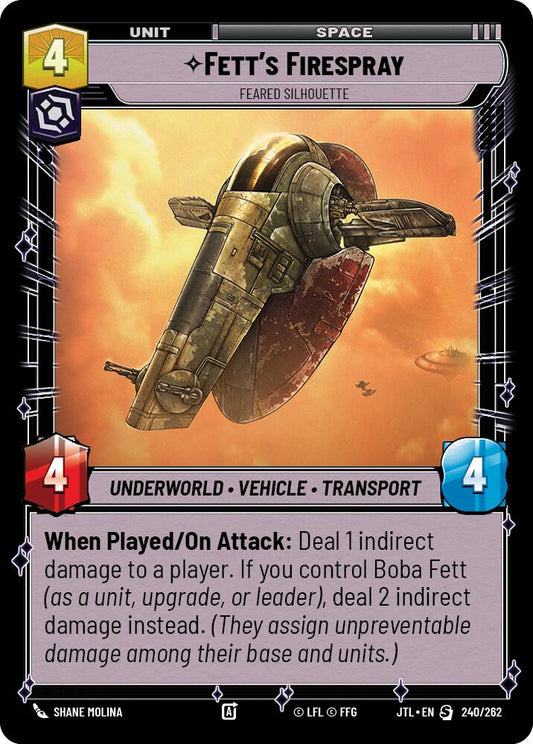 Fett's Firespray - Feared Silhouette
