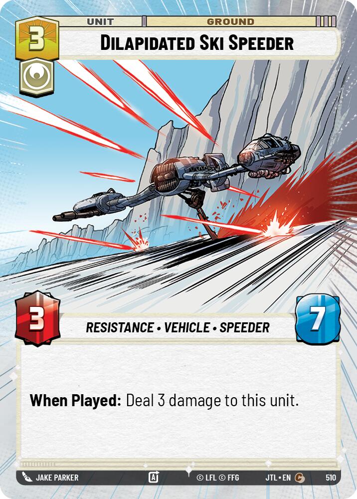 Dilapidated Ski Speeder (Hyperspace)