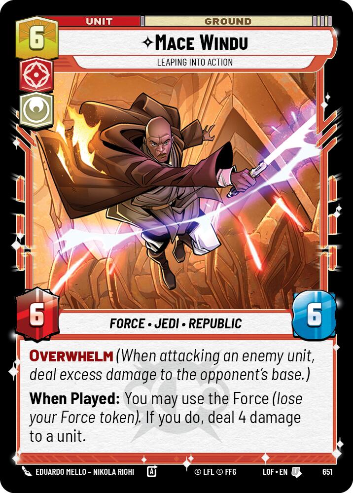 Mace Windu - Leaping into Action (Foil)
