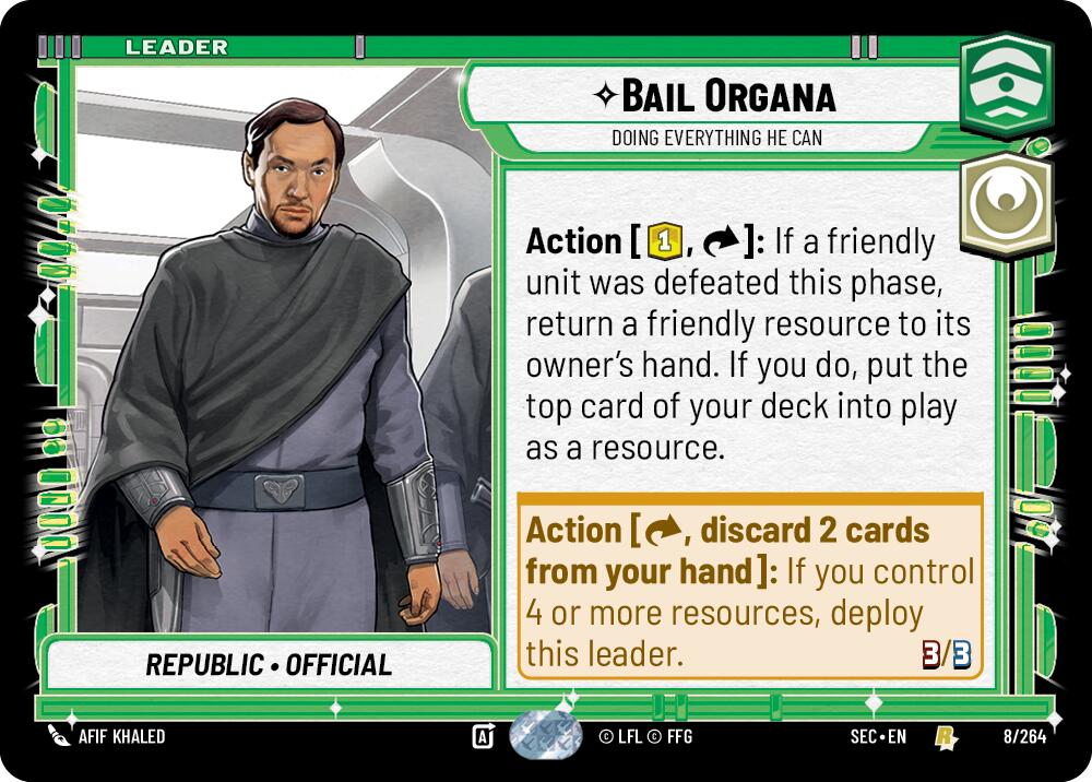 Bail Organa - Doing Everything He Can