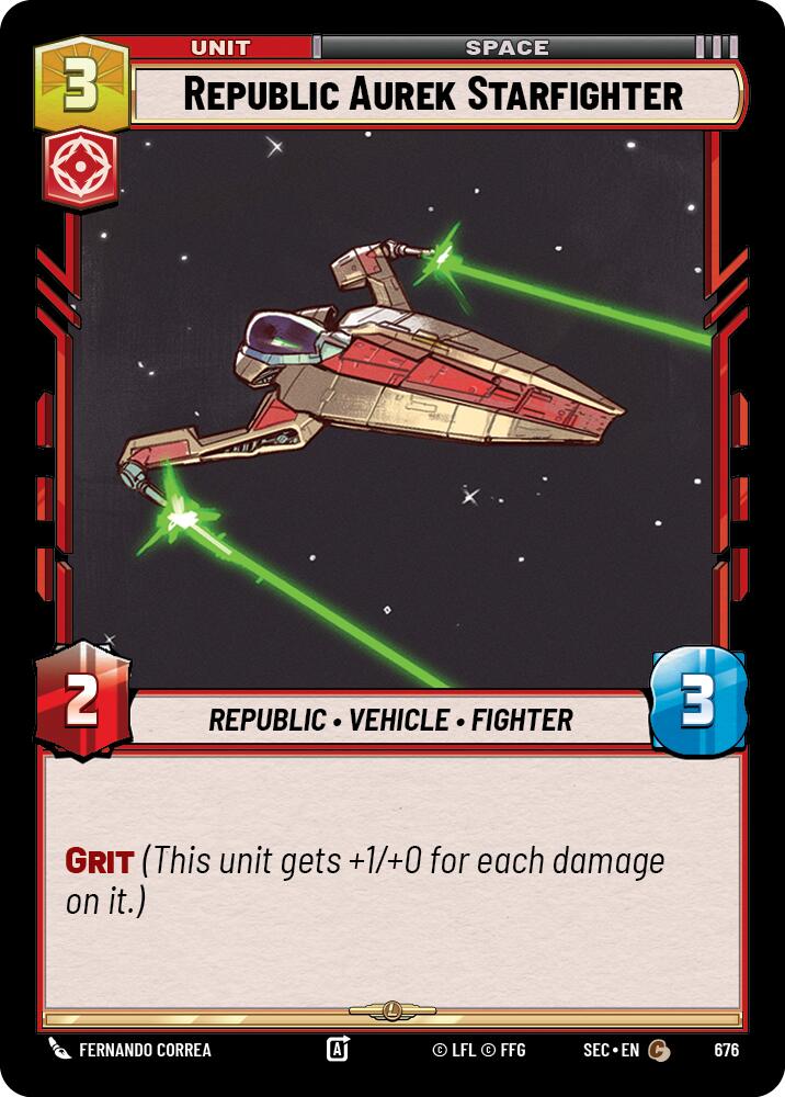 Republic Aurek Starfighter (Foil)