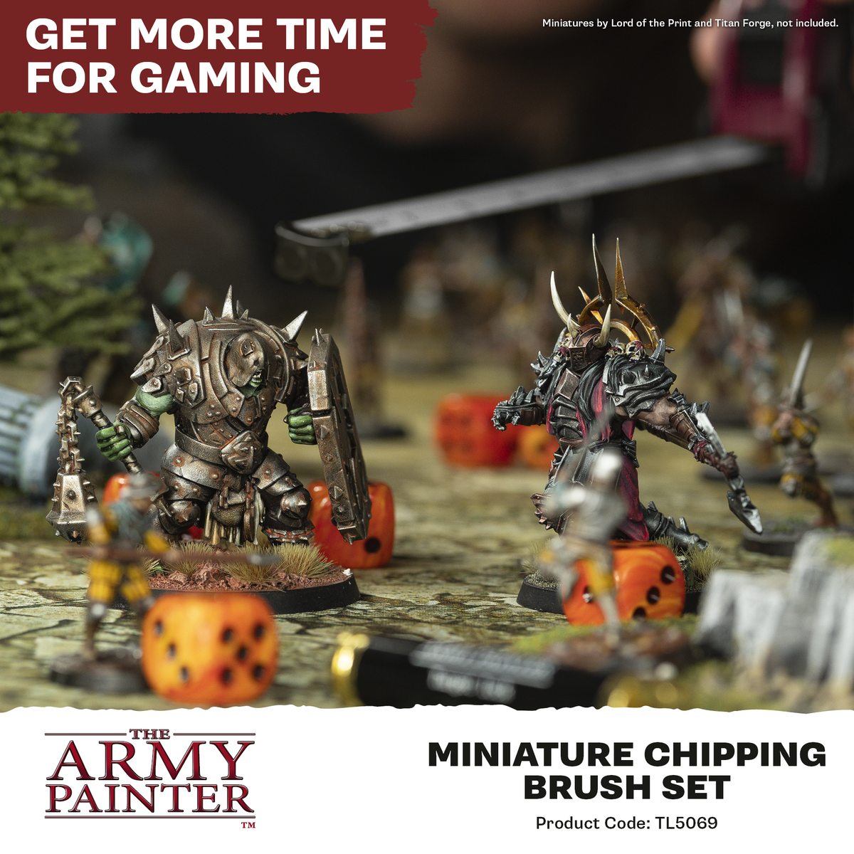 MINIATURE CHIPPING BRUSH SET