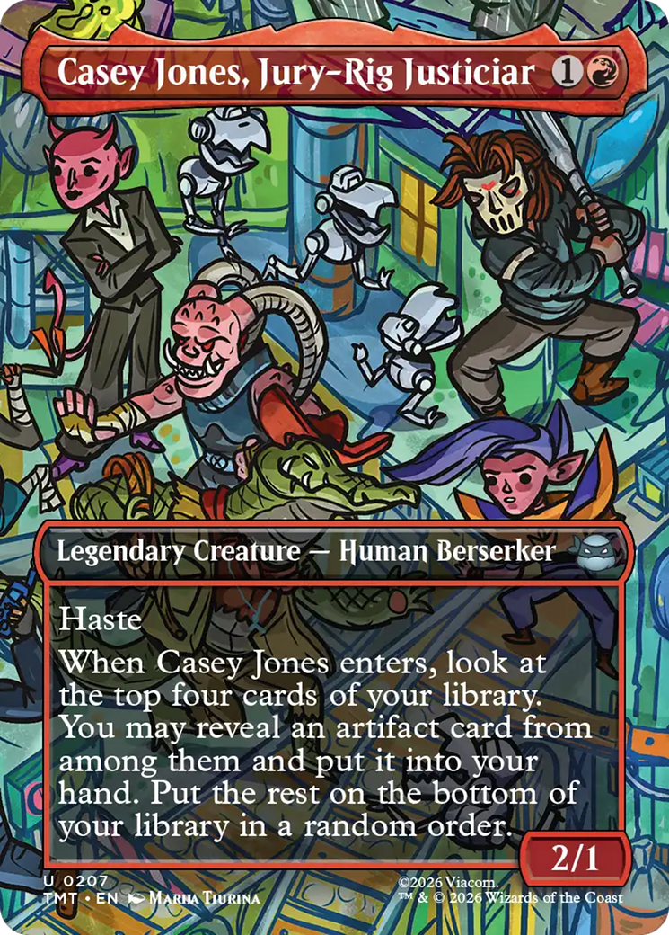 Casey Jones, Jury-Rig Justiciar (Borderless) [TMT - 207]