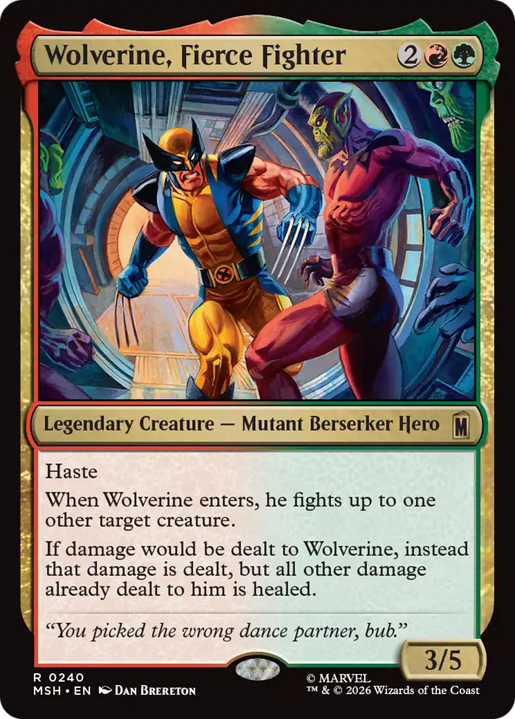 Wolverine, Fierce Fighter [MSH - 240]