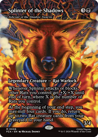 Ashcoat of the Shadow Swarm (Borderless) [Teenage Mutant Ninja Turtles Eternal-Legal]