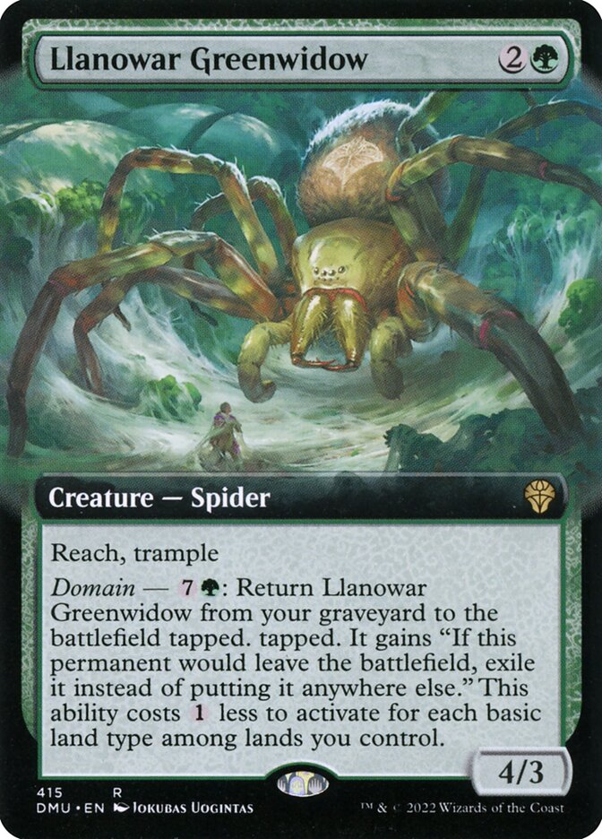 Llanowar Greenwidow (Extended Art)