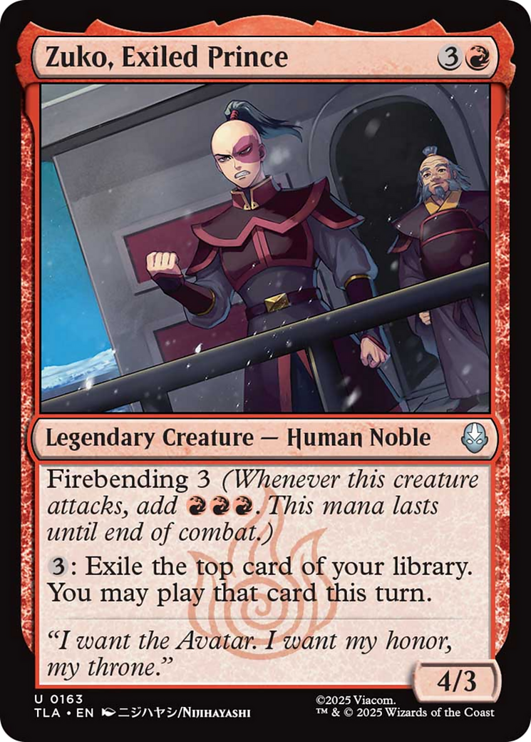 Zuko, Exiled Prince [TLA - 163]
