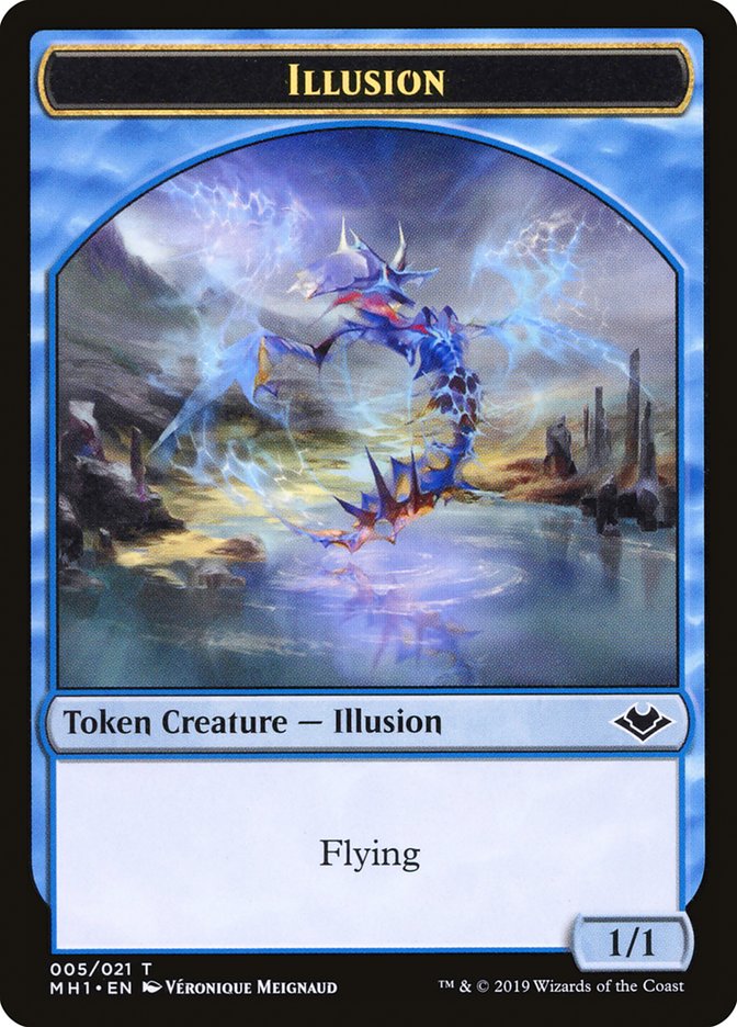 Angel (002) // Illusion (005) Double-Sided Token [Modern Horizons Tokens]