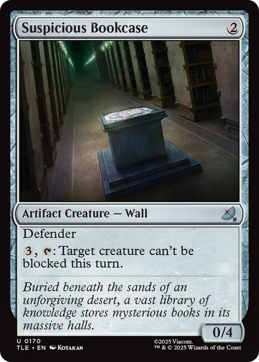 Suspicious Bookcase [TLE - 170]