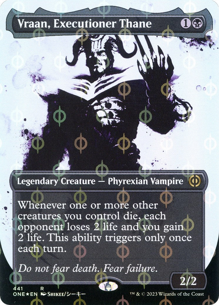 Vraan, Executioner Thane (Showcase) (Step-and-Compleat Foil)