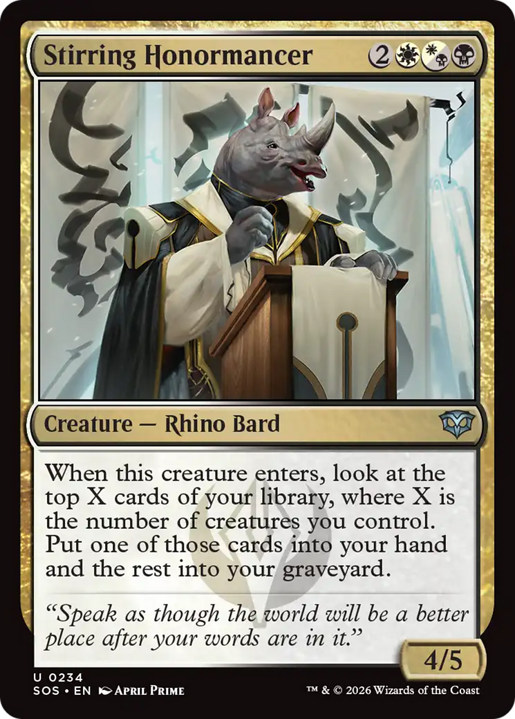 Stirring Honormancer [SOS - 234]