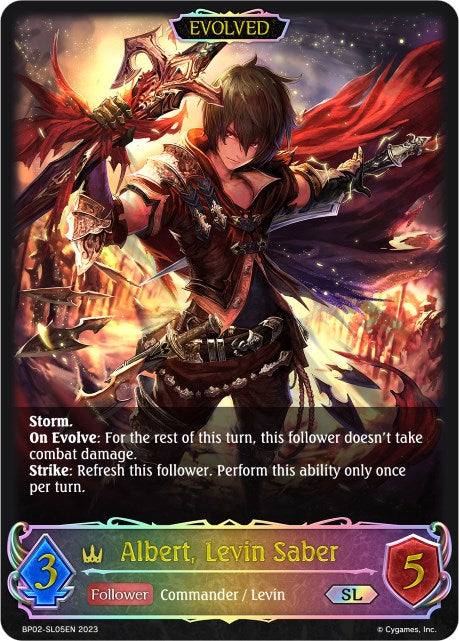 Albert, Levin Saber (BP02-SL05EN) [Reign of Bahamut]