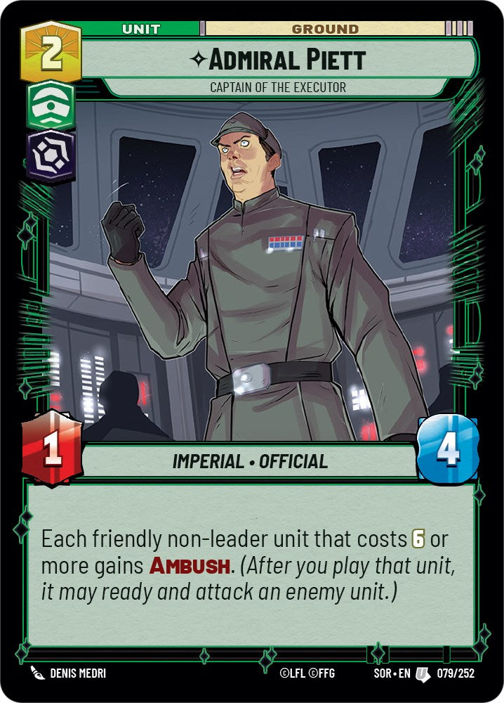 Admiral Piett - Captain of the Executor