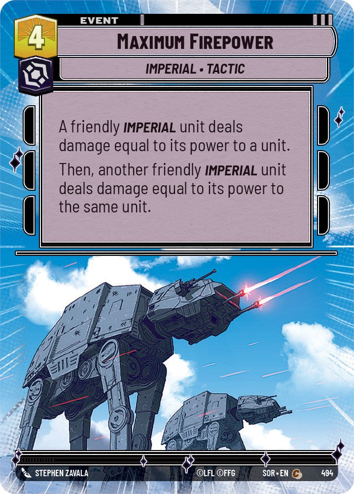 Maximum Firepower (Hyperspace) (494) [Spark of Rebellion]