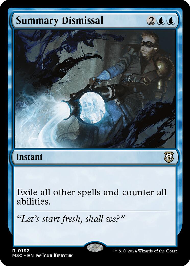 Summary Dismissal (Ripple Foil)