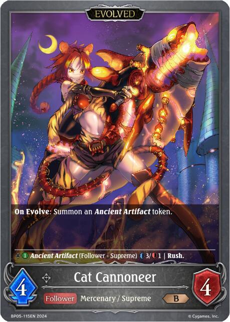 Cat Cannoneer (Evolved) (BP05-115EN) [Omens Eternal]