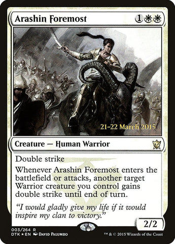 Arashin Foremost [Dragons of Tarkir Prerelease Promos]