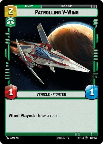 Patrolling V-Wing (107/257) [Twilight of the Republic]