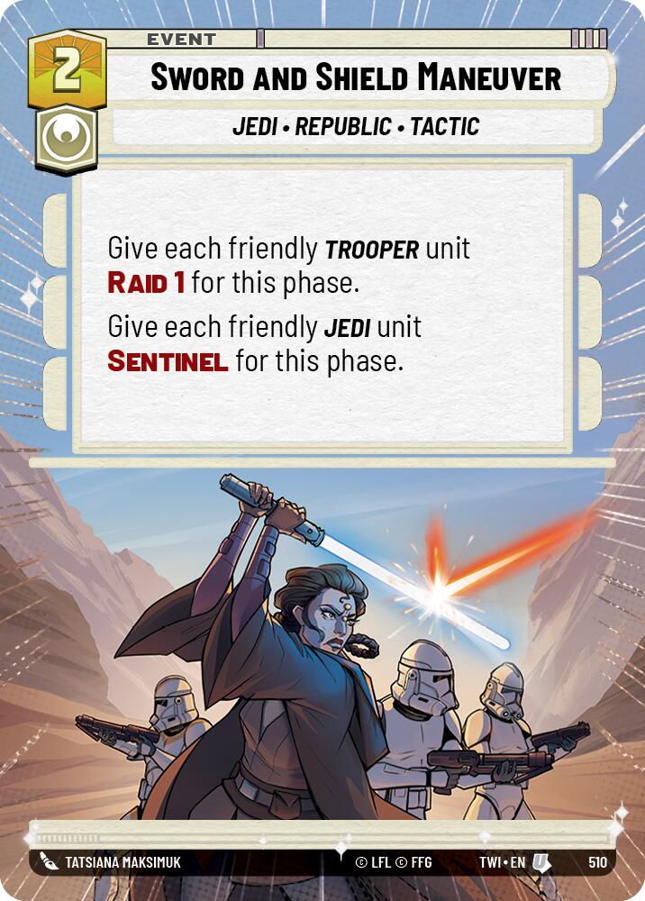 Sword and Shield Maneuver (Hyperspace) (510) [Twilight of the Republic]