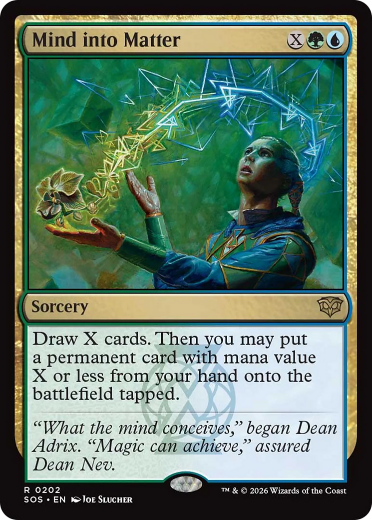 Mind into Matter [SOS - 202]