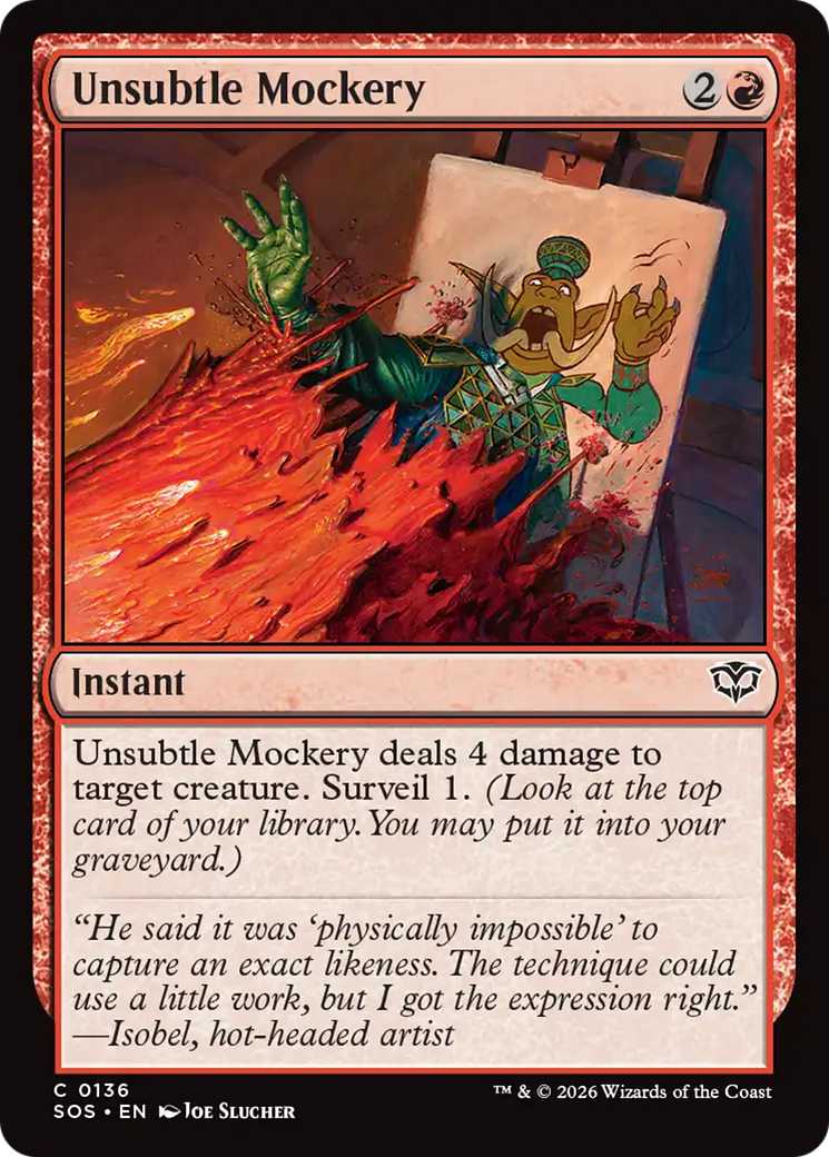 Unsubtle Mockery [SOS - 136]