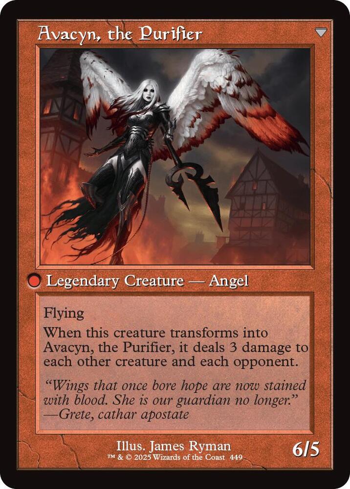 Archangel Avacyn (Retro Frame) (Back)