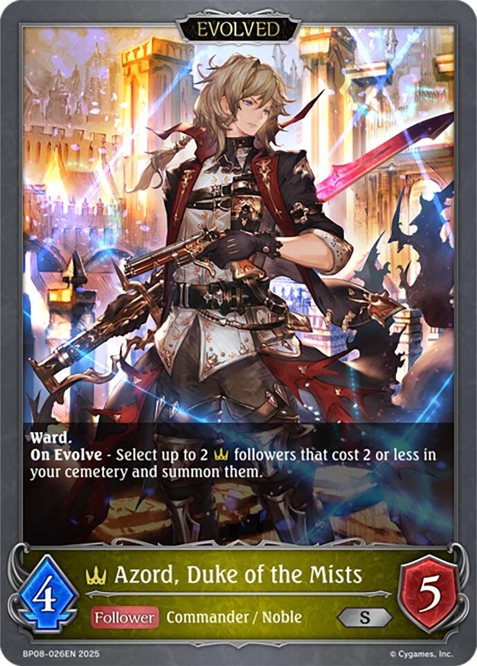 Azord, Duke of the Mists (Evolved) (BP08-026EN) [Alterchaotica]