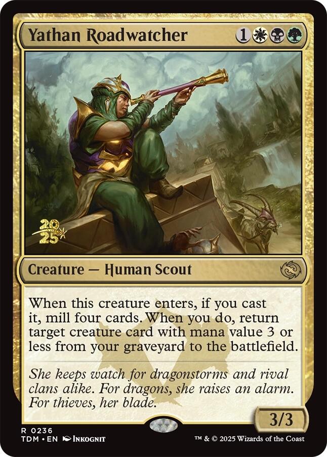 Yathan Roadwatcher [Tarkir: Dragonstorm Prerelease Cards]