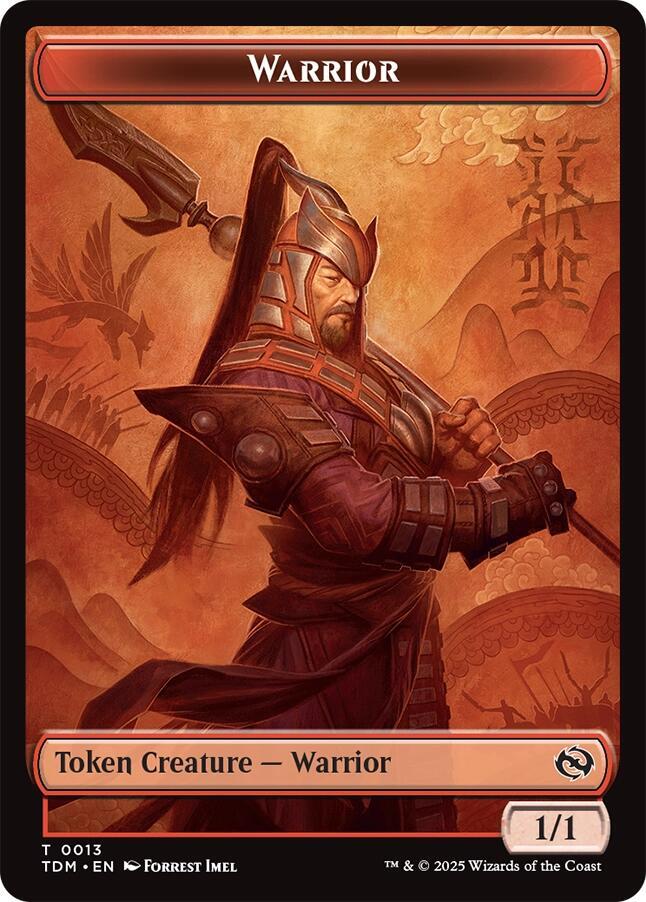 Dragon (0011) // Warrior Double-Sided Token (Back)