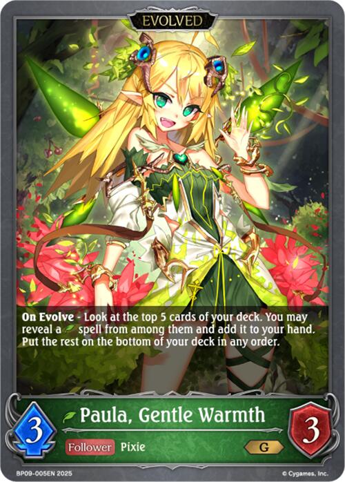 Paula, Gentle Warmth // Paula, Passionate Warmth (BP09-005EN) [Duet of Dawn and Dusk]