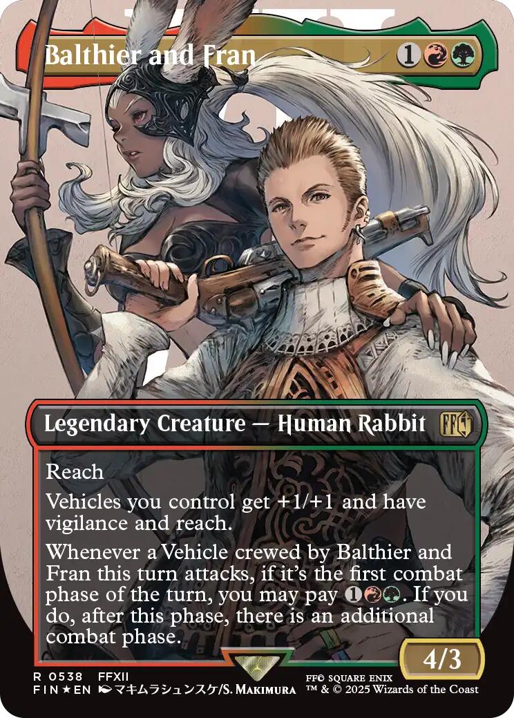 Balthier and Fran (0538) (Borderless) (Surge Foil)