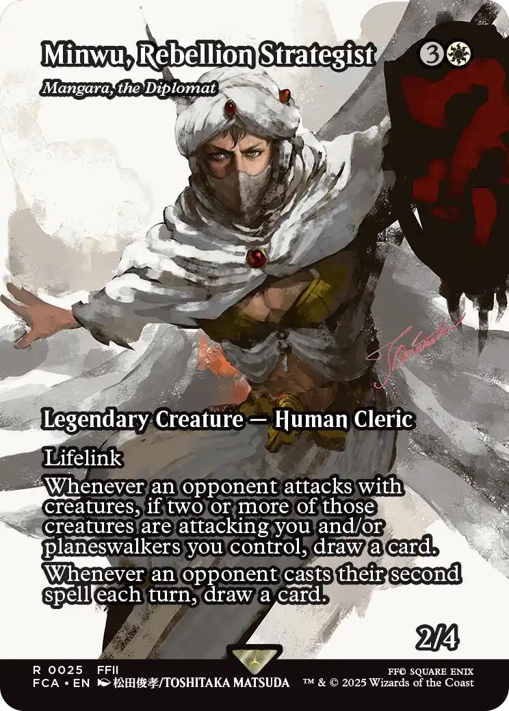 Minwu, Rebellion Strategist - Mangura, the Diplomat (Showcase) [FINAL FANTASY : Through the Ages]