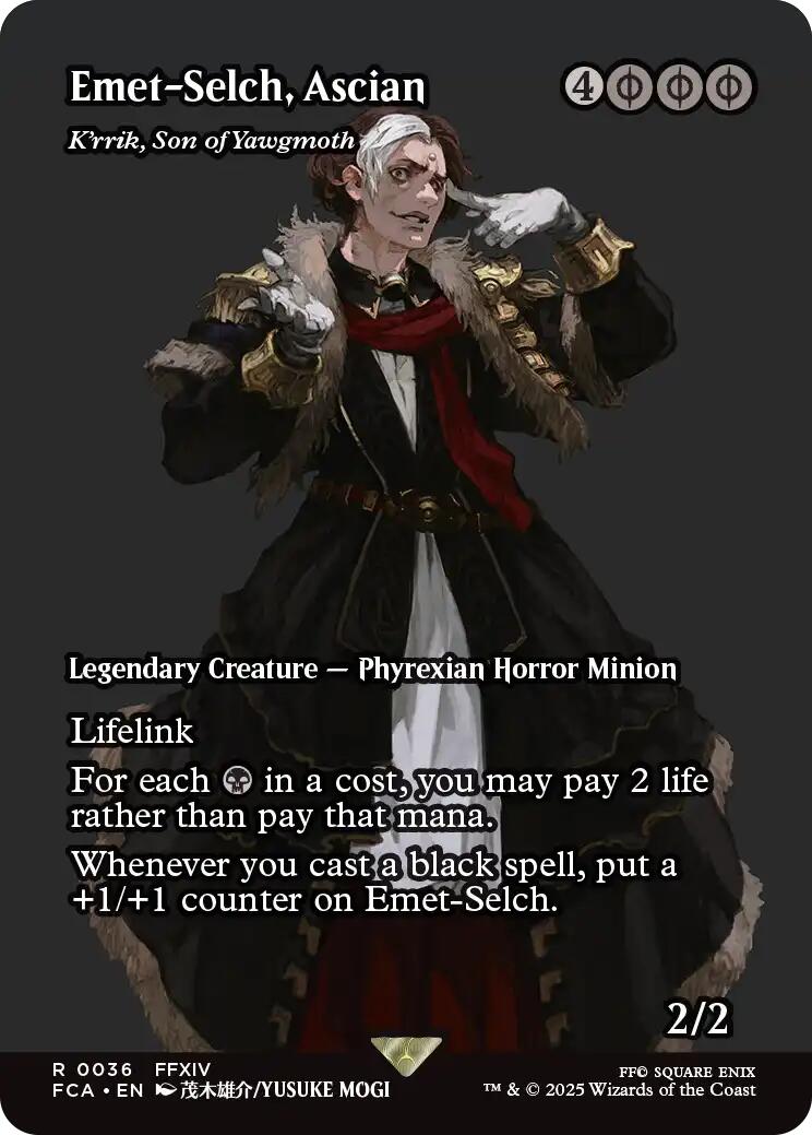 Emet-Selch, Ascian - K'rrik, Son of Yawgmoth (Showcase) [FINAL FANTASY : Through the Ages]