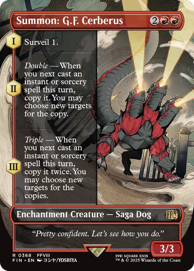 Summon: G.F. Cerberus (Borderless)