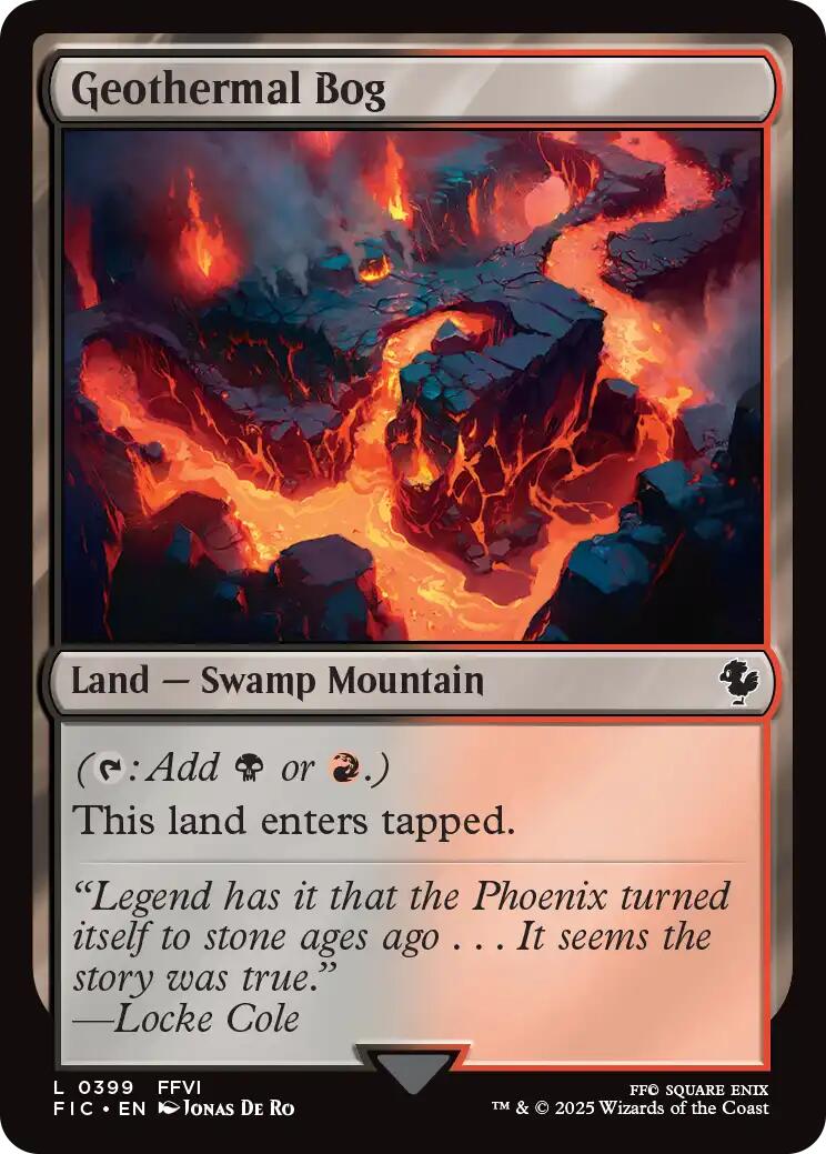 Geothermal Bog (Surge Foil) [FINAL FANTASY Commander]