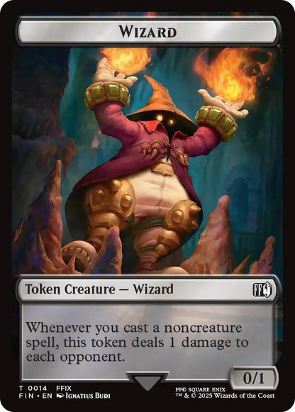 Hero (0002) // Wizard (0014) Double-Sided Token (Back)
