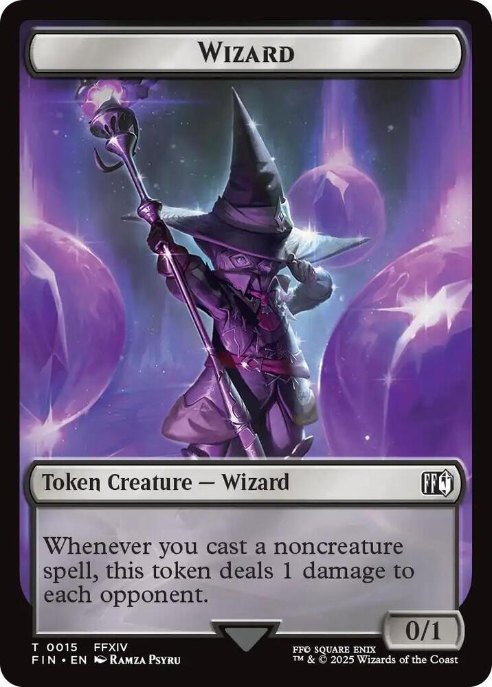 Hero (0004) // Wizard (0015) Double-Sided Token (Back)