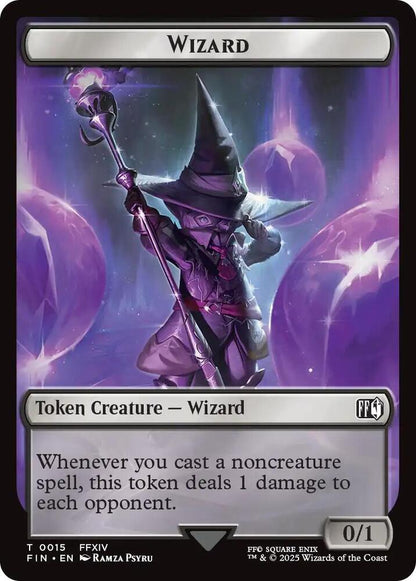 Hero (0004) // Wizard (0015) Double-Sided Token (Back)