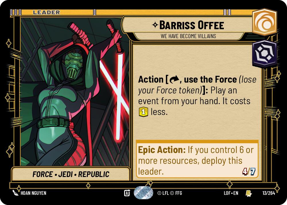 Barriss Offee - We Have Become Villains