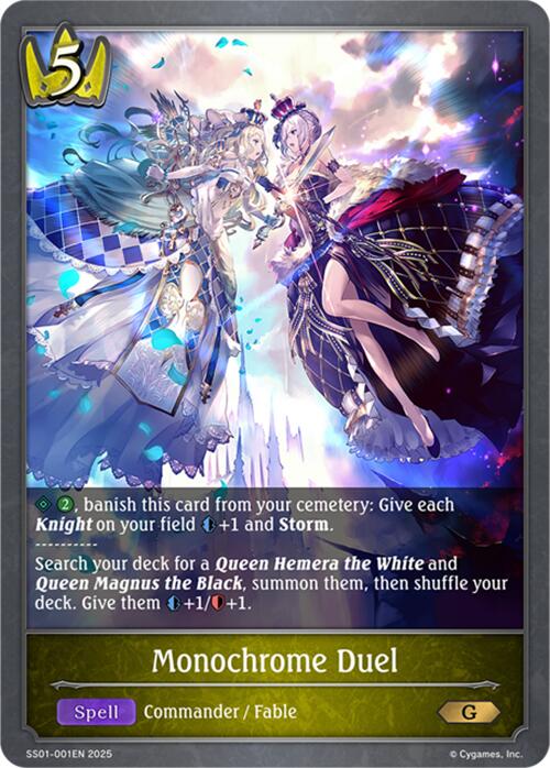 Monochrome Duel (SS01-001EN) [SS01: Worlds Beyond (Swordcraft)]