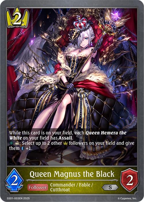 Queen Magnus the Black (SS01-003EN) [SS01: Worlds Beyond (Swordcraft)]
