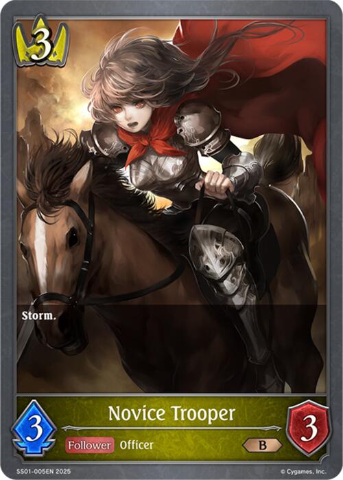 Novice Trooper (SS01-005EN) [SS01: Worlds Beyond (Swordcraft)]