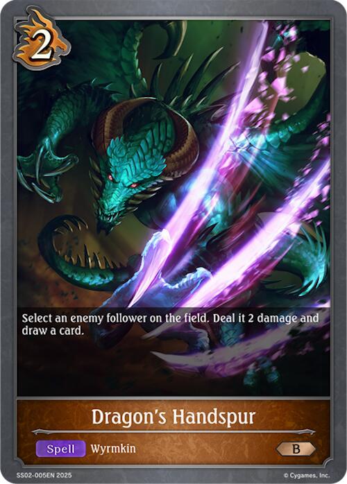 Dragon's Handspur (SS02-005EN) [SS02: Worlds Beyond (Dragoncraft)]