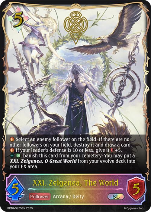 XXI. Zelgenea, The World (SL) (BP10-SL25EN) [Gods of the Arcana]