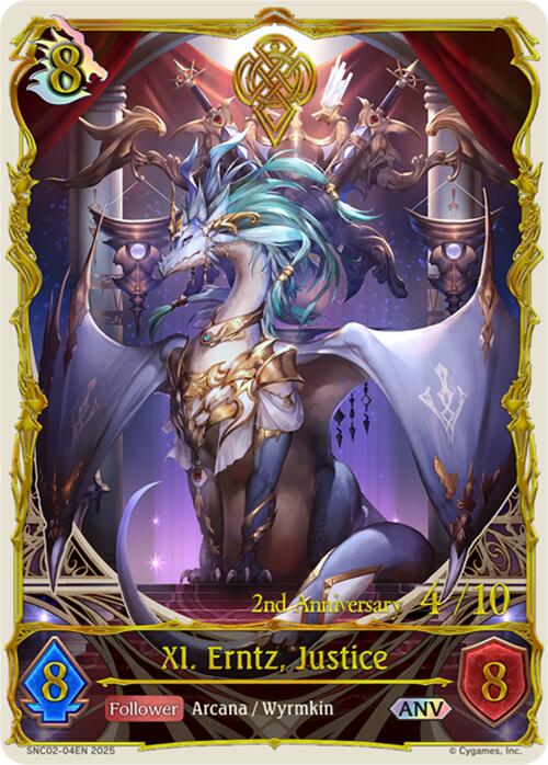 XI. Erntz, Justice (ANV) (SNC02-04EN) [Gods of the Arcana]
