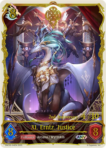 XI. Erntz, Justice (ANV) (SNC02-04EN) [Gods of the Arcana]