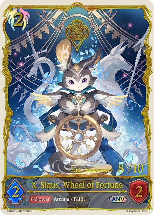 X. Slaus, Wheel of Fortune (ANV) (SNC02-08EN) [Gods of the Arcana]