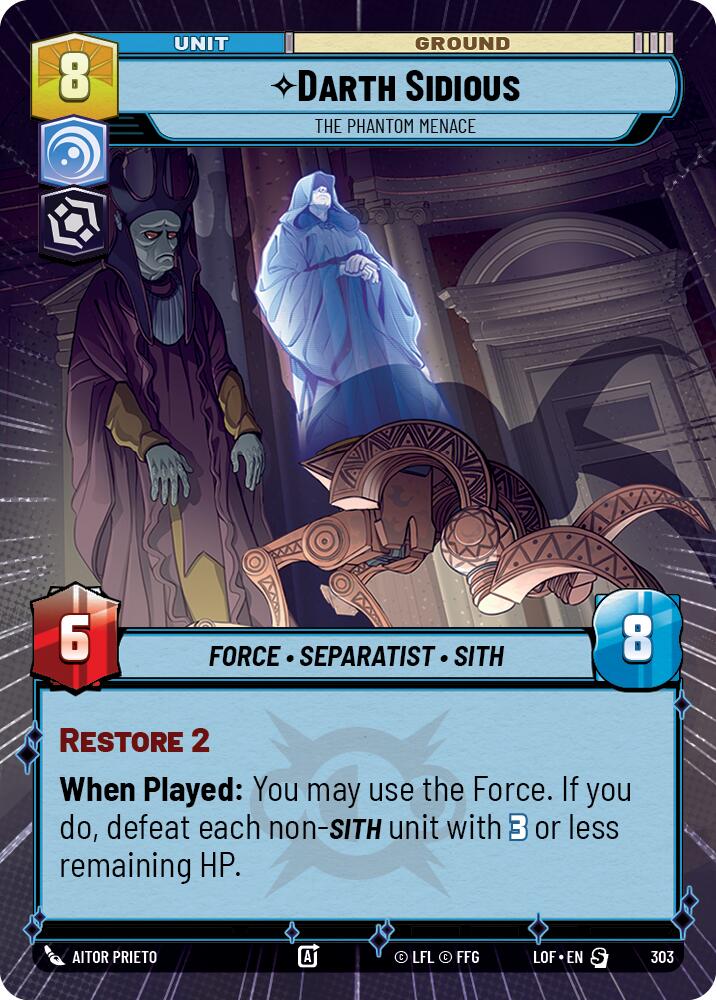 Darth Sidious (303) - The Phantom Menace (Hyperspace) (303) [Legends of the Force]