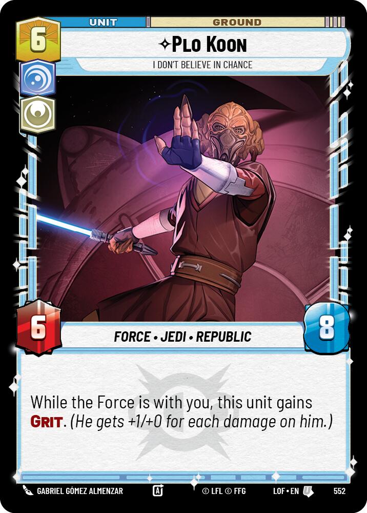 Plo Koon - I Don't Believe in Chance (Foil)